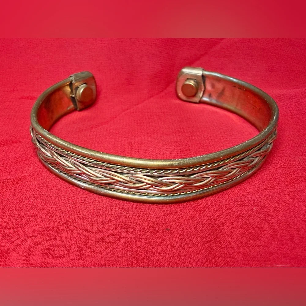 vintage brass & copper cuff bracelet